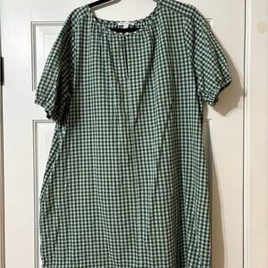 Green Gingham Dress